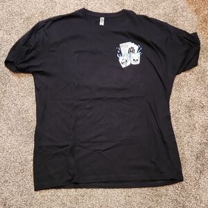 Next Level Apparel Black Tee with Skull Graphic